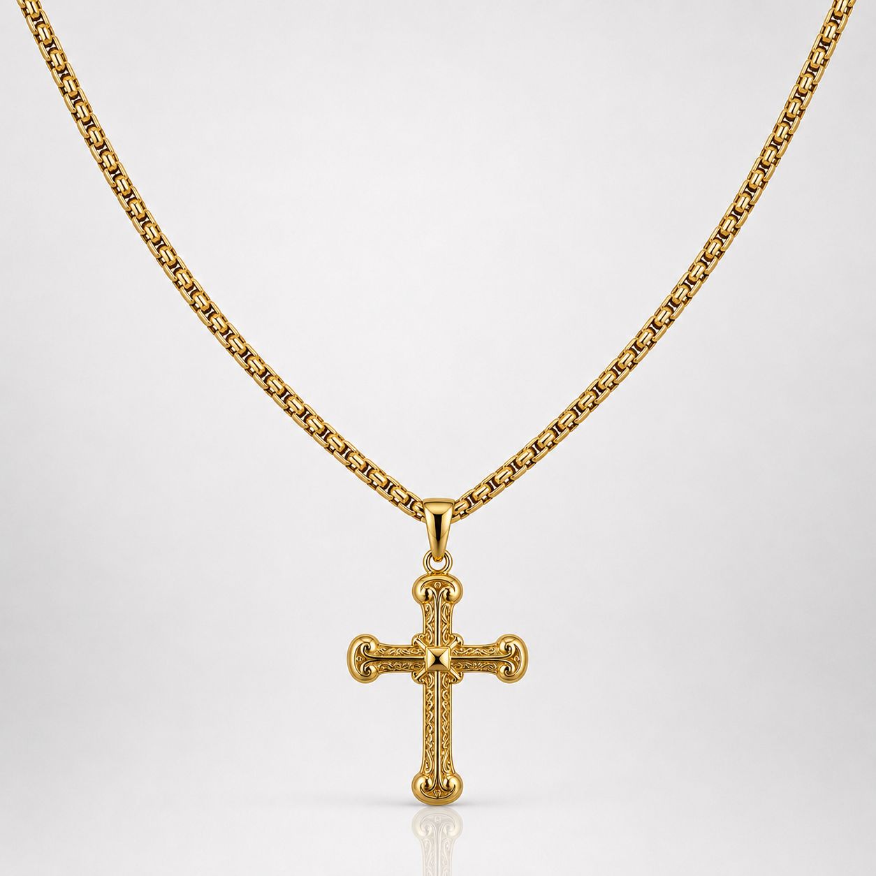 CADENA VENECIANA + DIJE GRABADO - Mujer