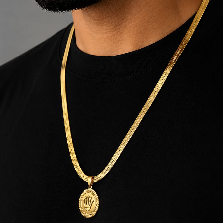 CADENA EGIPCIA +DIJE ROLEX - Hombre