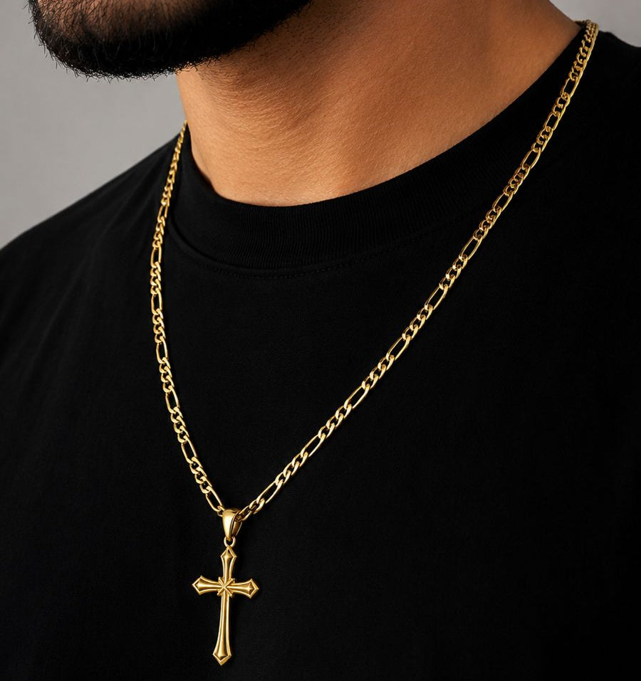 CADENA CARTIER + DIJE CRUZ 001 - Hombre