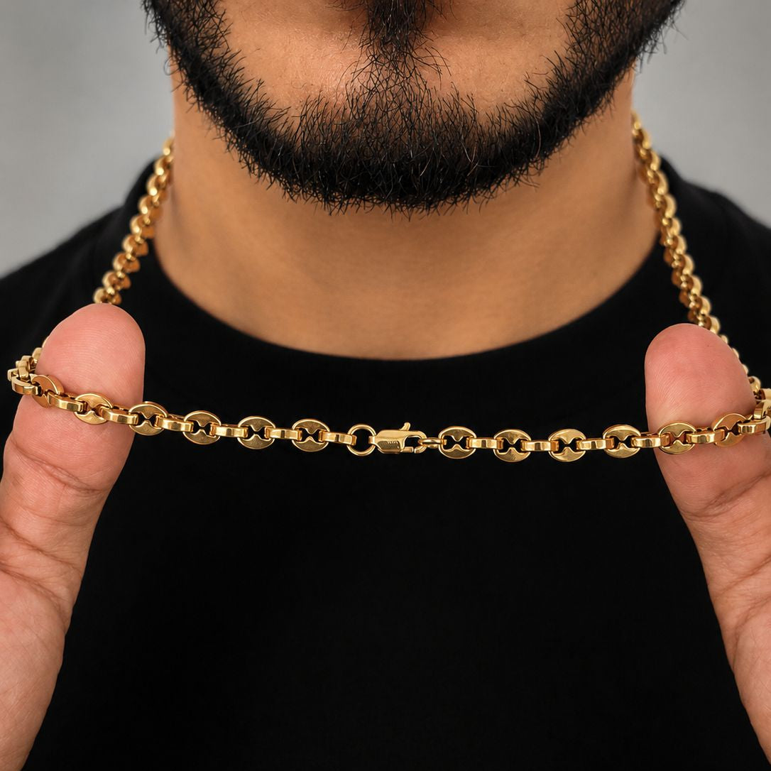 CADENA GUCCI DOBLE- Hombre