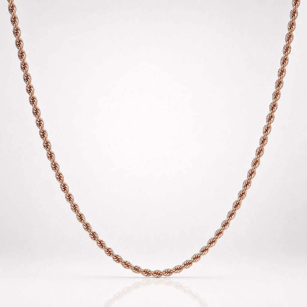 CADENA LAZO ORO ROSADO - Mujer