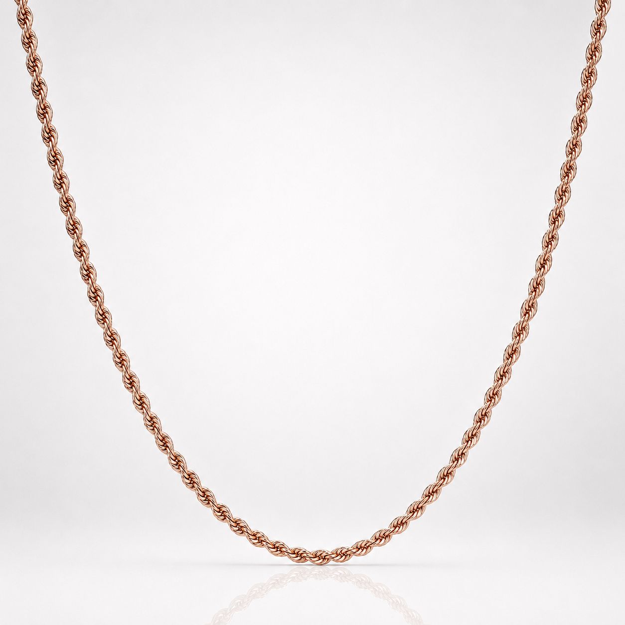 CADENA LAZO ORO ROSADO - Mujer