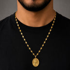 CADENA GUCCI + DIJE MEDALLA CRISTO - Hombre